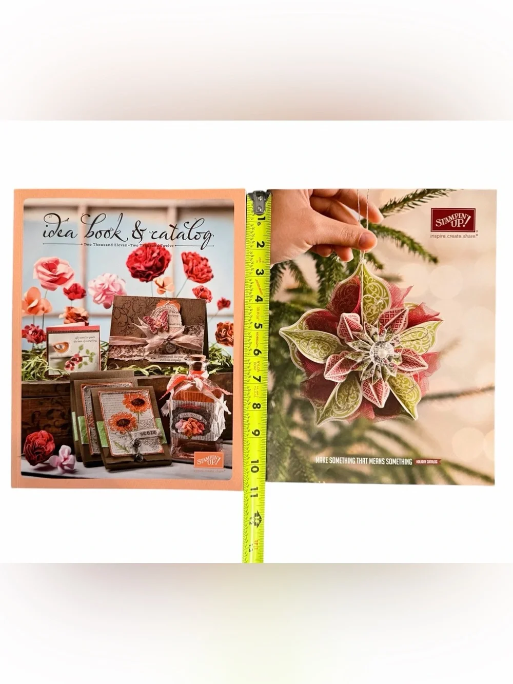 Set of 2 Stampin' Up! Idea Book & Catalogs 2011-2012 & Holiday Editions